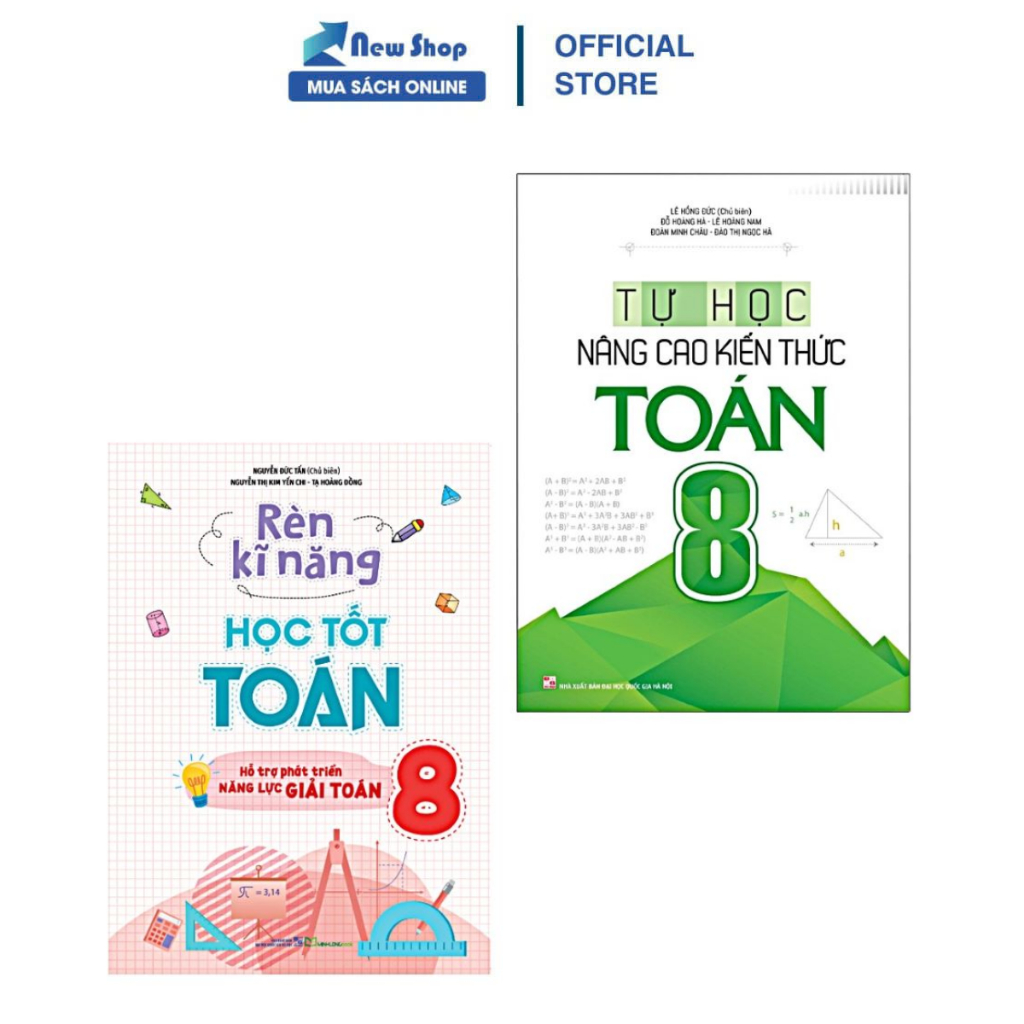 Sách - Combo Tự Học - Nâng Cao Kiến Thức Toán 8 + Rèn Kĩ Năng Học Tốt Toán 8 (Bộ 2 Cuốn) - ML