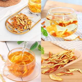 Trần bì 100g, vỏ quýt sấy khô, sạch, thơm, pha trà, làm mứt, hỗ trợ giảm ho, tiêu đờm