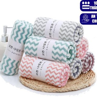 Khăn mặt xuất Hàn siêu mềm, khăn mặt cotton siêu thấm hút tốt