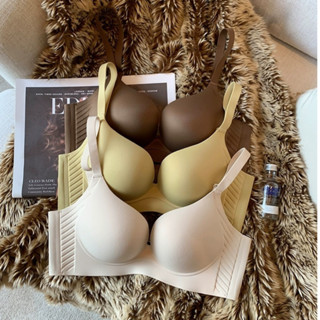 Áo Ngực Nữ Su Mềm Mịn,  Áo lót Nữ Đệm Vừa Không Gọng Nâng Ngực Tự Nhiên AMYBRA A2260