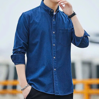 Sơ mi Jean nam dài tay Us - J64