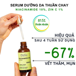 Serum Niacinamide 10% DELIA Hỗ Trợ Trị Mụn Giảm Viêm Sáng Da Kiềm Dầu Se Khít Lỗ Chân Lông Từ Ba Lan
