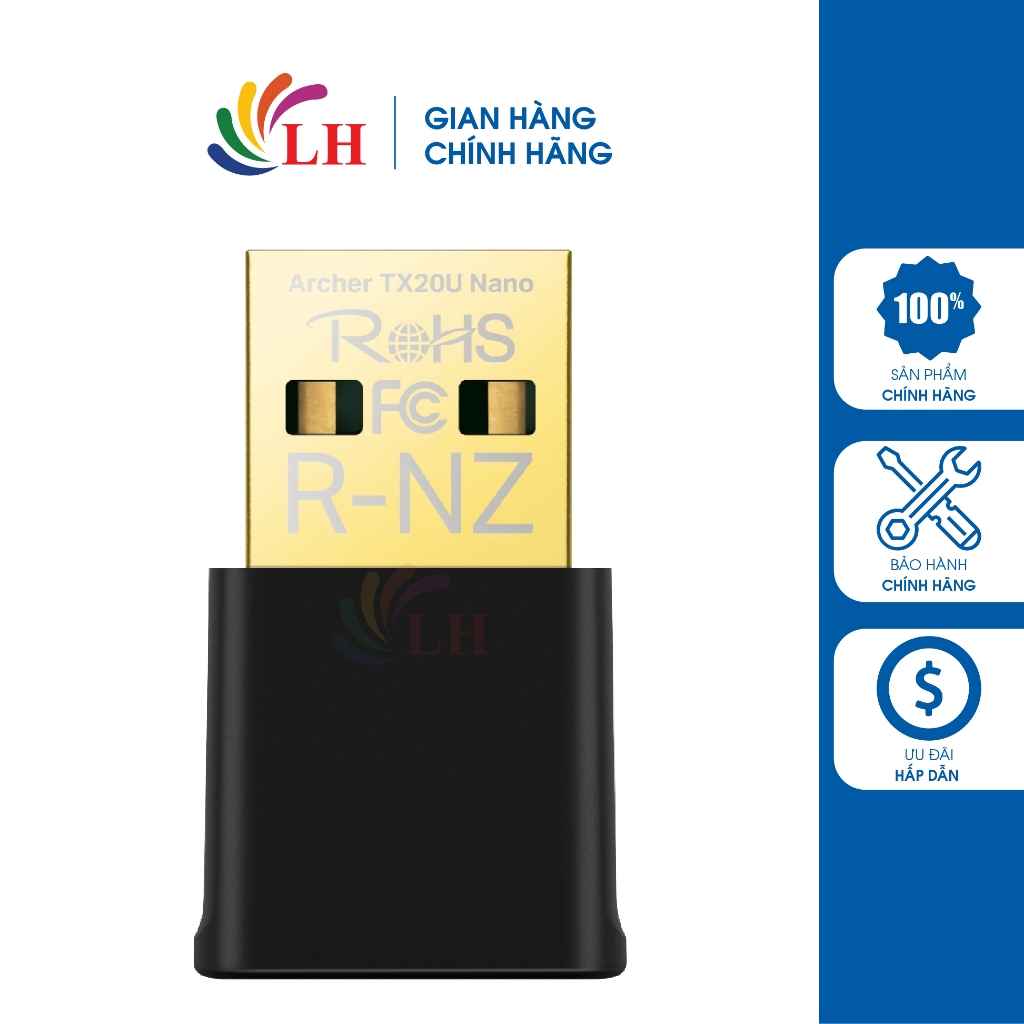 USB Wifi TP-Link Wifi 6 AX1800 Dual Band Archer TX20U Nano - Hàng chính hãng