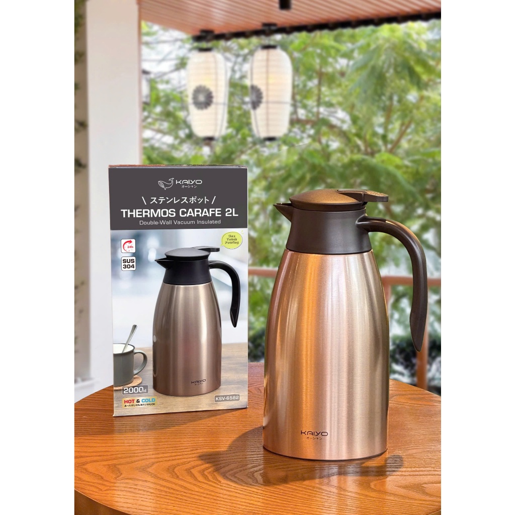Phích Giữ Nhiệt Kaiyo Inox 304 – Bình Giữ Nhiệt 2 Lớp Cao Cấp, Dung Tích Lớn, Giữ Nhiệt Lâu Đến 48H