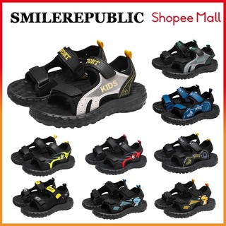  SMILEREPUBLIC Dép sandal cho bé trai và bé gái giày trẻ em đế mềm thoải mái Velcro giày đi học và đi biển 