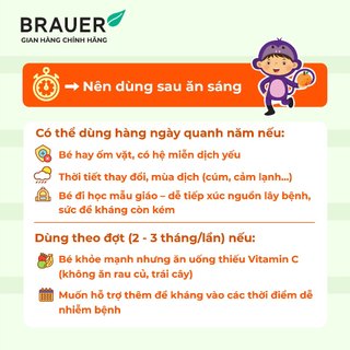 Brauer Liquid Vitamin C dạng lỏng (100ml)