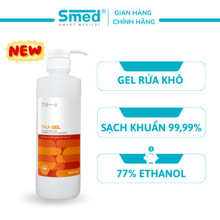  Dung dịch rửa tay khô sát khuẩn TH.A GEL tăng cường dưỡng da tay diệt khuẩn toàn diện chai 500ml 