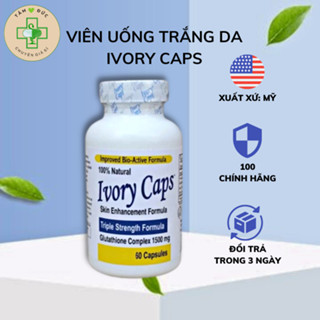  Viên Uống Trắng Da Ivory Caps Bổ Sung Glutathione Giảm Nám Tàn Nhang 