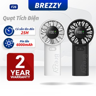 Brezzy Quạt Cầm Tay Mini Tích Sạc Điện Nhỏ,Mạnh 100 Gear Tốc Độ Giós,6000mah,di động, gió mạnh