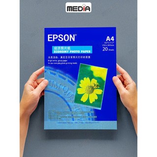 [ANKICO Rẻ vô địch] Combo 2 tập giấy in ảnh 1 mặt A4 Epson Hoa cúc 200gsm