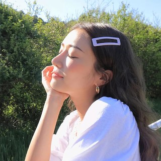 🌸Qiann99🌸Kẹp tóc nữ hình chữ nhật nhiều màu kẹp tóc mái basic phụ kiện tóc