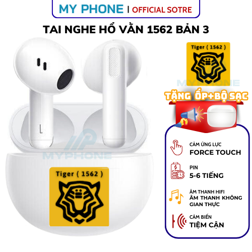 Tai Nghe Bluetooth Hổ Vằn 1562  Bản 3 Bass Cực Căng, Âm Thanh Không Gian, Cảm Ứng Lực, Bản Lề Thép, Pin 8 Tiếng, Tặng Ốp | BigBuy360 - bigbuy360.vn