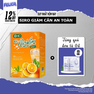 Siro Giảm Cân Nioslim Plus + Vị Cam Thơm Ngon Giúp Giảm 2-5Kg Sau 15 ngày Siro Nio Slim