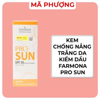  Kem chống nắng Farmona Professional Pro Sun 50ml - Kem chống nắng cho da mụn kiềm dầu   TUÝP TRẮNG  - Mỹ Phẩm Mã Phượng 