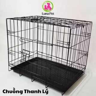 [THANH LÝ] Chuồng nuôi chó mèo gấp gọn Luna Pet CN01,03,04, chuồng lồng sơn tĩnh điện nuôi thú cưng