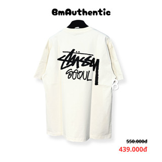  HIGH QUALITY  Áo Thun Stussy Seoul Cotton Cao Cấp Form Rộng - BM Authentic 