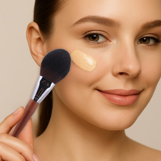 Cọ Phủ Phấn Trang Điểm – Lông Mềm, Tán Đều, Không Mốc
