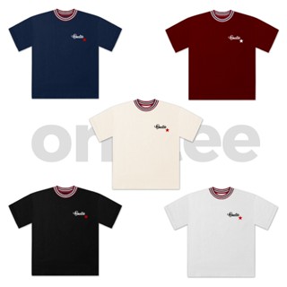 Áo Thun Local Brand Unisex OneTee Cổ Sọc NGÔI SAO Form Rộng Tay Lỡ Nam Nữ Cổ Tròn Top Menswear Women