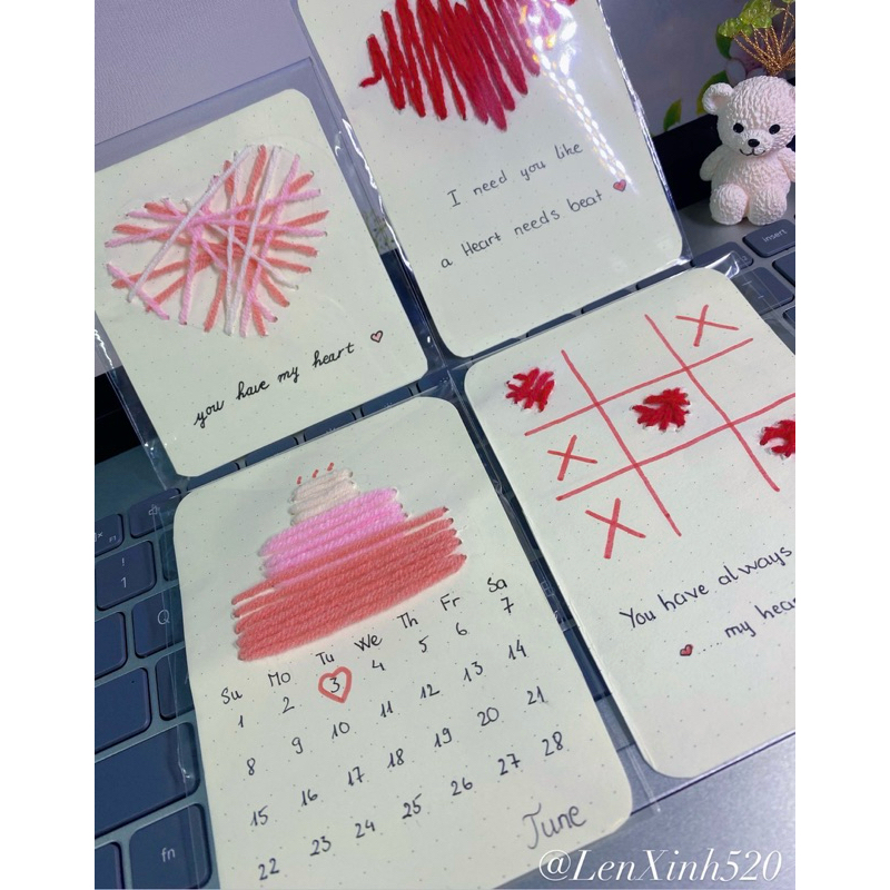 Combo Thiệp + Quà tặng handmade cute (Quà sinh nhật/ kỉ niệm)