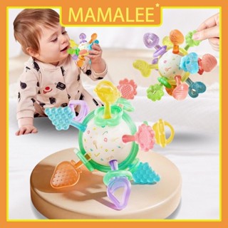 Đồ chơi bóng gặm nướu cho bé, bóng ngậm nướu silicon xoay 360 độ cho bé mọc răng