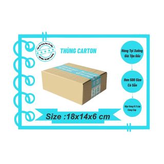 Size 18x14x6 cm _Combo 100c_ Thùng Hộp Carton Đóng Hàng