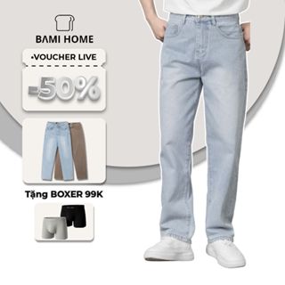 Quần jean nam MAGIC BAMI HOME, quần baggy jean ống suông, chất vải co giãn tôn dáng, dễ phối đồ QJ07