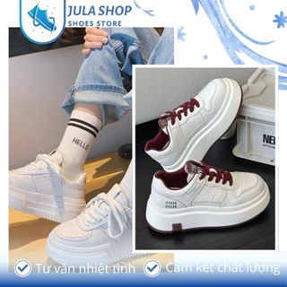 Giày Thể Thao Nữ Độn Đế 5 Phân Chữ Miu Cao Cấp Đi Êm Chân - Jula Shop