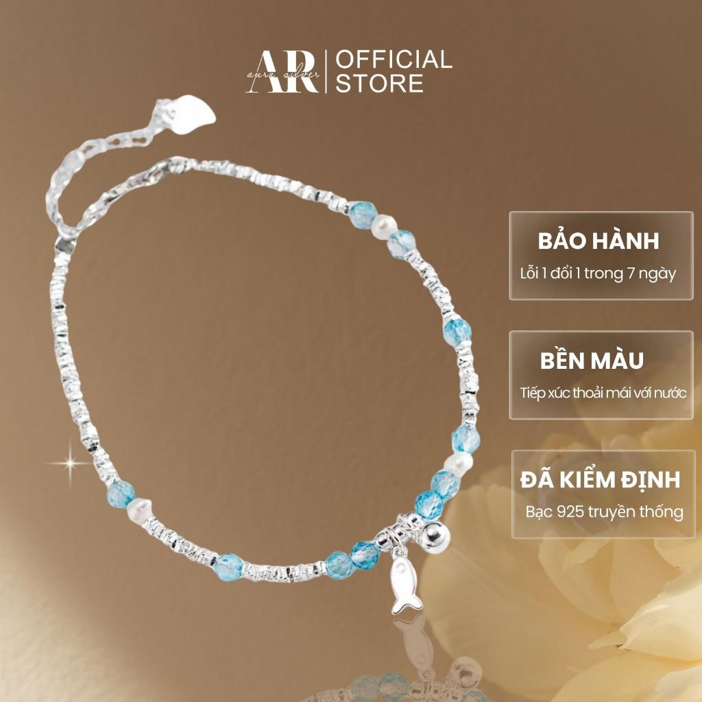 Vòng tay bạc nữ 925 lắc tay đi biển Lavie-AURASILVER-LT29
