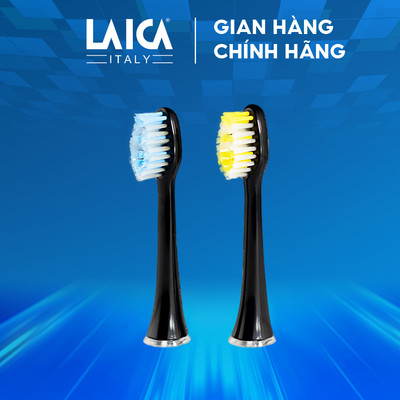 Bộ 02 Đầu bàn chải điện LAICA - 01 màu xanh - 01 màu vàng