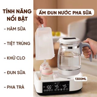 Ấm Đun Nước Pha Sữa Tiệt Trùng Máy Hâm Sữa Cho Bé Bằng Hơi Nước Bình Đun Pha Sữa Tiệt Trùng Dung Tích Lớn Công Suất Lớn