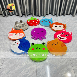 Đệm Tròn Ngồi Bệt Hình Thú Cho Bé, Nệm Handmade Size 40cm Nệm Mút Cao Su Non Êm Ái