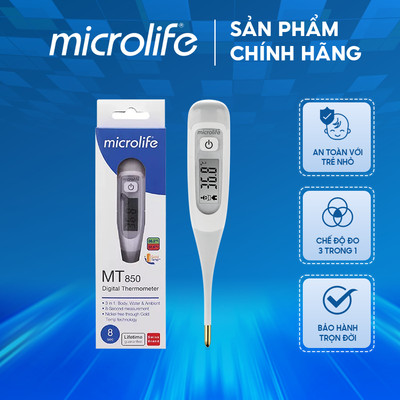 Nhiệt kế điện tử đầu dẻo Microlife MT850, bảo hành trọn đời - 01 chiếc