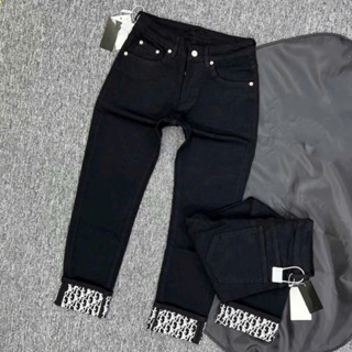  Quần jean nam boy phố đen trơn in họa tiết I.CON form đẹp chất bò vải dày cao cấp Hót Trend 