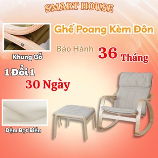   FREESHIP  Ghế Poang Thư Giãn Ghế Lười Thư Giãn Ghế Bập Bênh Có Đôn Êm Ái Ngồi Thoải Mái 