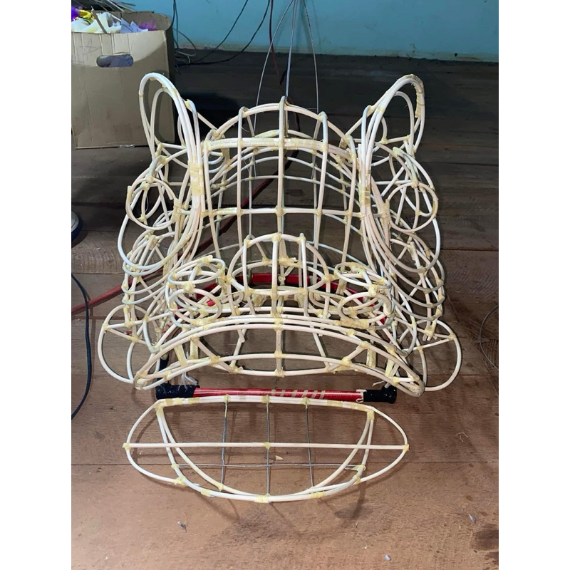 Sườn lân Mekong đầy đủ size 80cm, 100cm, 135cm dùng làm sườn mẫu, dụng cụ tập múa lân cho mọi lứa tu