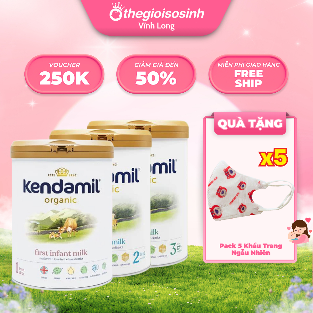 Sữa Công Thức Nguyên Kem Kendamil Classic Số 1,2,3, Sữa Kendamil Organic Số 1, 2, 3