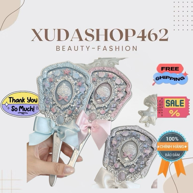 Gương Flower Knows Shell Blush – Vỏ sò thiết kế sang trọng, màu sắc trong trẻo tự nhiên