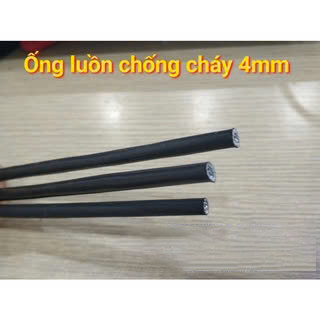 GEN LUỒN DÂY ĐIỆN CHỐNG CHÁY size 4mm ( 1 bó 10 mét)