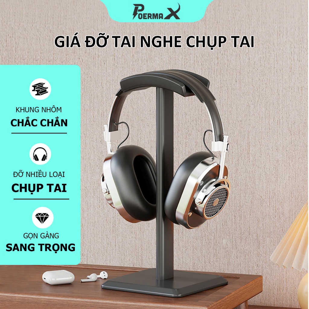 Giá Đỡ Tai Nghe Headphone Z6 Thân Nhôm Cao Cấp Phù Hợp Với Tất Cả Các Dòng Tai Nghe