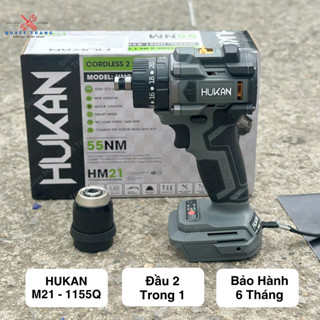 Máy Khoan Pin 10mm Hukan 1155Q Đầu 2 Trong 1 Không Chổi Than Chưa Kèm Pin Sạc Chính Hãng Hukan Điện Máy Quyết Trang