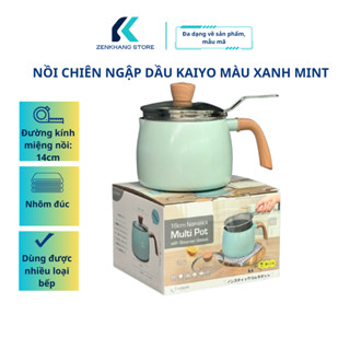 Nồi Chiên Ngập Dầu Có Vòi Rót 16cm Kaiyo, Nồi Chiên Ngập Dầu Mini Chống Dính, Tiết Kiệm Dầu NC01