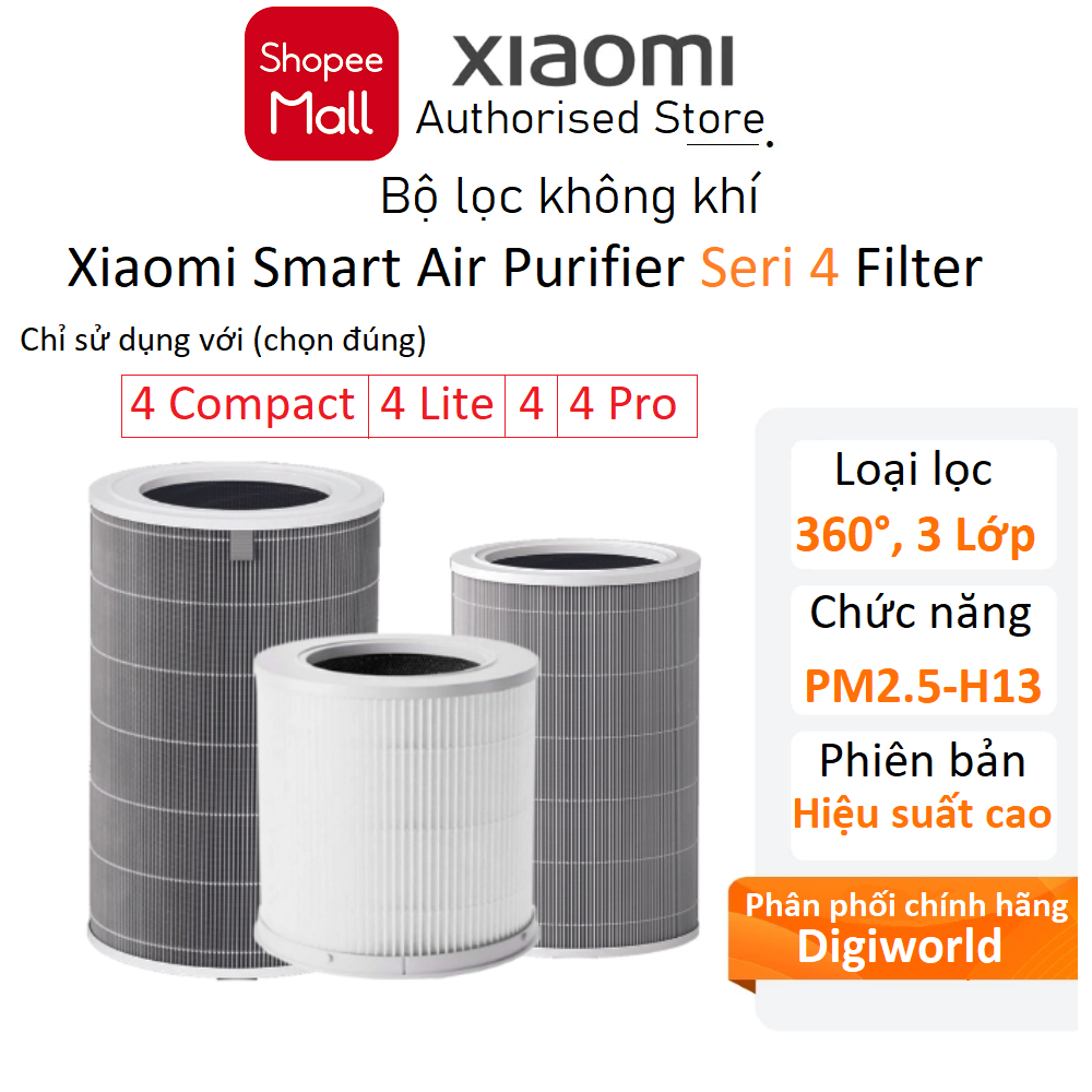 Lõi lọc không khí Xiaomi 4 Pro / Xiaomi 4 / Xiaomi 4 Lite / Xiaomi 4 Compact Filter (BỘ LỌC) - Chính