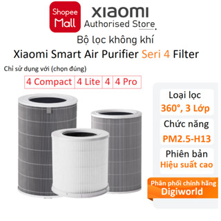 Lõi lọc không khí Xiaomi Air 4 Pro / Air 4 / Air 4 Lite / Air 4 Compact Filter (BỘ LỌC) - Chính hãng Digiworld