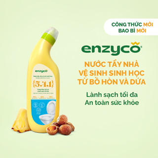 Nước Tẩy Bồn Cầu Sinh Học ENZYCO Hương Khuynh Diệp 860ml- Chiết Xuất Bồ Hòn và Enzyme Dứa, Vệ Sinh Nhà Tắm Diệt Khuẩn