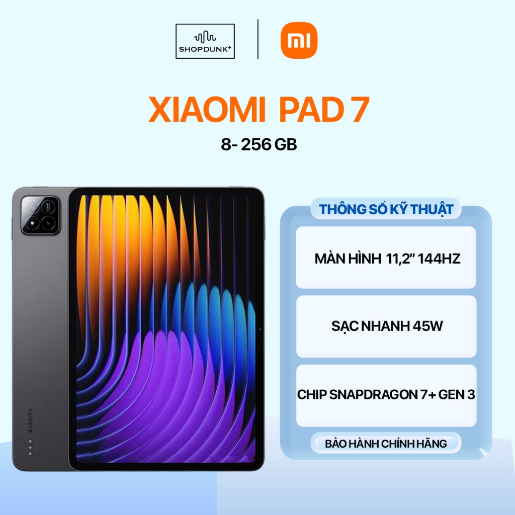 Máy Tính Bảng Xiaomi Pad 7 8GB 256GB Chính Hãng
