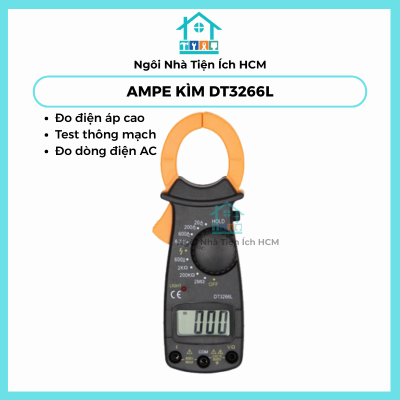 Ampe Kìm Đồng Hồ Đo Dòng Điện Ampe Kìm Kẹp Vạn Năng Đồng Hồ Đo Dòng Điện Vạn Năng An Toàn