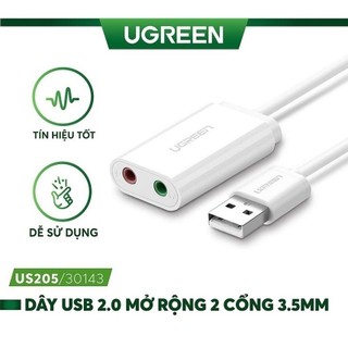 Cáp chuyển usb ra sound ugreen 30143 - hàng chính hãng