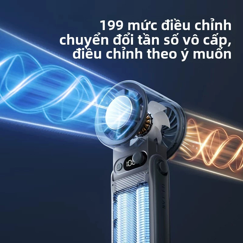 Quạt cầm tay mini JF168 Pin 6.000mAh sò lạnh, gió mạnh, gấp gọn tiện lợi | Chính Hãng | BigBuy360 - bigbuy360.vn