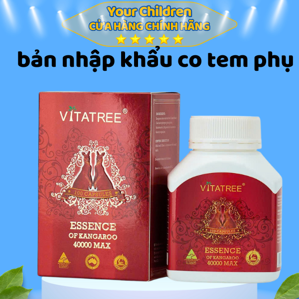 "Viên uống Kangaroo Vitatree Hỗ Trợ Sức Khỏe Nam Giới – Hàng Chính Hãng, Có Tem Phụ, Tem Chính Hãng"