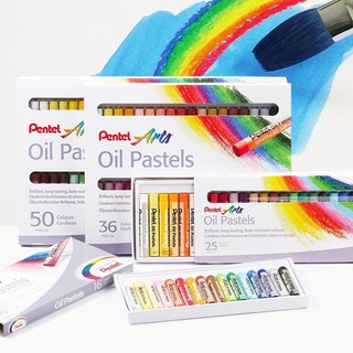   ĐẬU HÓI -Bút sáp dầu Pentel oil pastel 12 16 25 36 50 